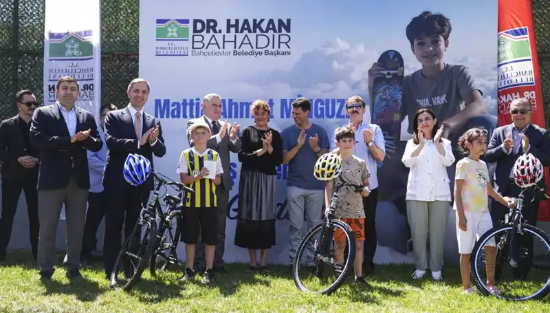 Bahçelievler'de Gençler İçin Mattia Ahmet Minguzzi Skate Parkı Açıldı