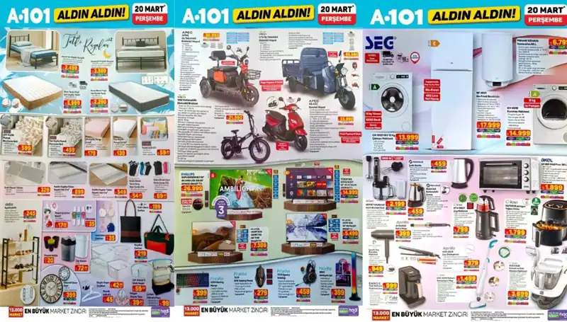 A101 Aktüel Kataloğu 20 Mart: Airfryer'dan Gaming Ekipmanlarına Her Şey Burada!