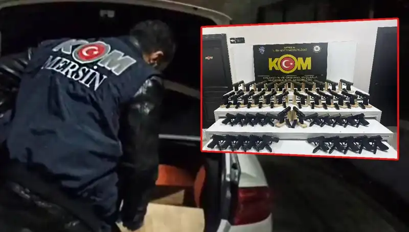 Mersin'de Ele Geçirilen Araç: Silah Deposuna Dönüştürülen Otomobil Herkesi Şaşırttı