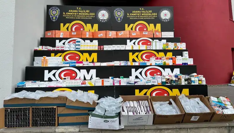 Adana'da Yasa Dışı İlaç Operasyonu: 500 Bin Liralık Ele Geçirme