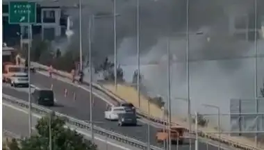 Anadolu Otoyolu'nda Sigara Izmariti Yangını! Panik İçinde Sürücüler Kurtarılmayı Bekledi