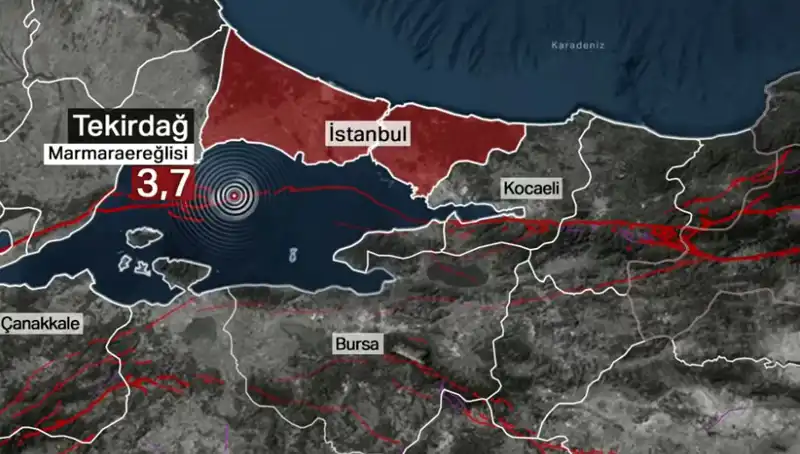 Marmara Denizi'nde 3,7 Büyüklüğünde Şiddetli Deprem: Neler Oluyor?