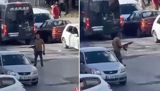 Başakşehir'de Pompalı Tüfekle Sokakları Kapatan Kişi Dikkatleri Üzerine Çekti